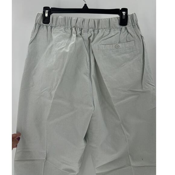 Vintage Gitano cotton belted khaki pants 80s minimalist lagenlook  bohemian - Picture 7 of 9